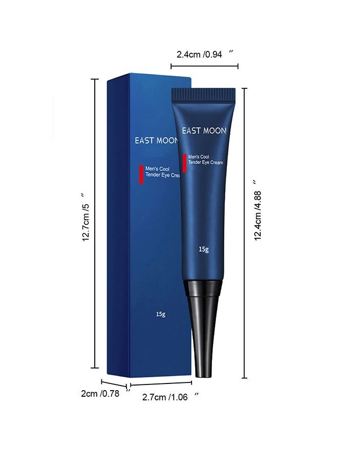Men's Cool Tender Eye Cream-Retinol Anti Aging Fight Against Wrinkles And Signs Of Aging Around The Eyes, Boosts Hydration，Reduces Puffiness，Lightens Dark Circles, Suitable For All Skin Types