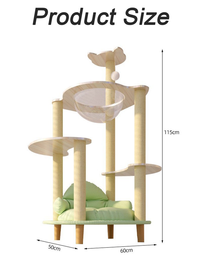 Large Cat Climbing Frame Large Cat Villa Transparent Capsule Cat Tree Cat Sofa Cat House Cat Jumping Platform Cat Scratching Board Cat Nest Sisal Cat Scratching Post Cat Toys