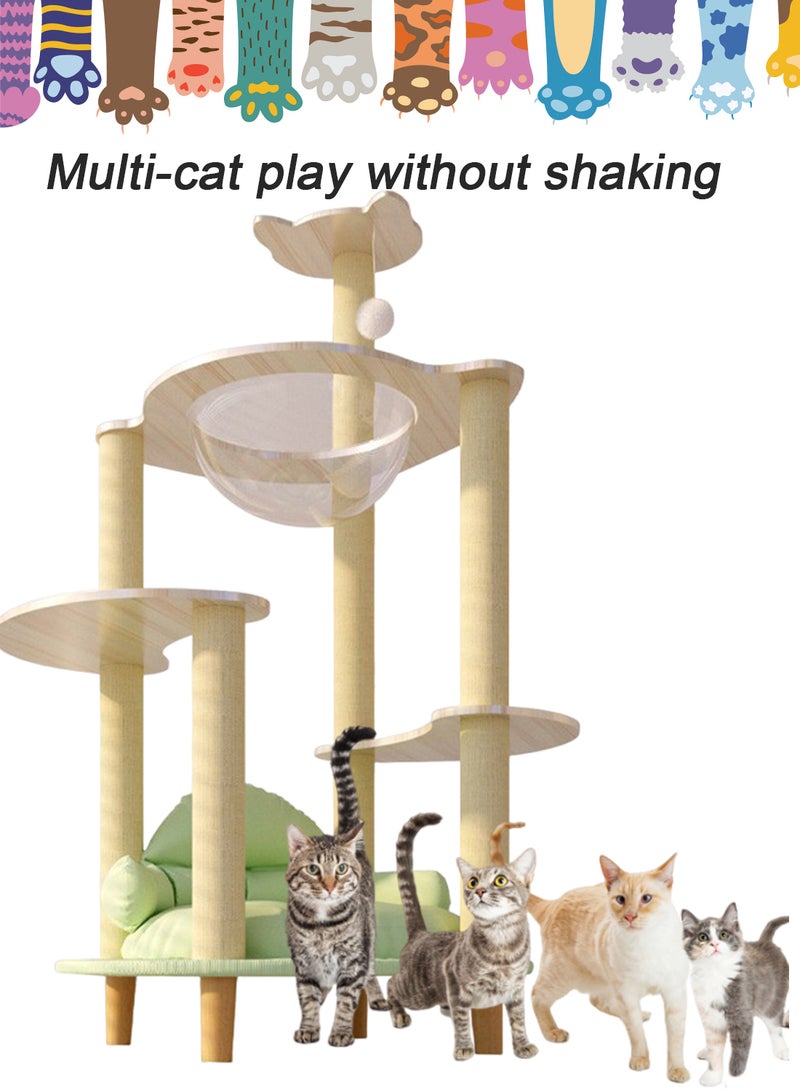 Large Cat Climbing Frame Large Cat Villa Transparent Capsule Cat Tree Cat Sofa Cat House Cat Jumping Platform Cat Scratching Board Cat Nest Sisal Cat Scratching Post Cat Toys