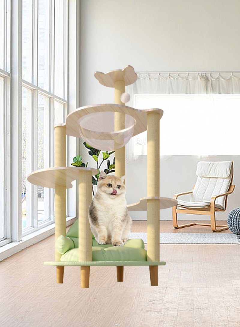 Large Cat Climbing Frame Large Cat Villa Transparent Capsule Cat Tree Cat Sofa Cat House Cat Jumping Platform Cat Scratching Board Cat Nest Sisal Cat Scratching Post Cat Toys