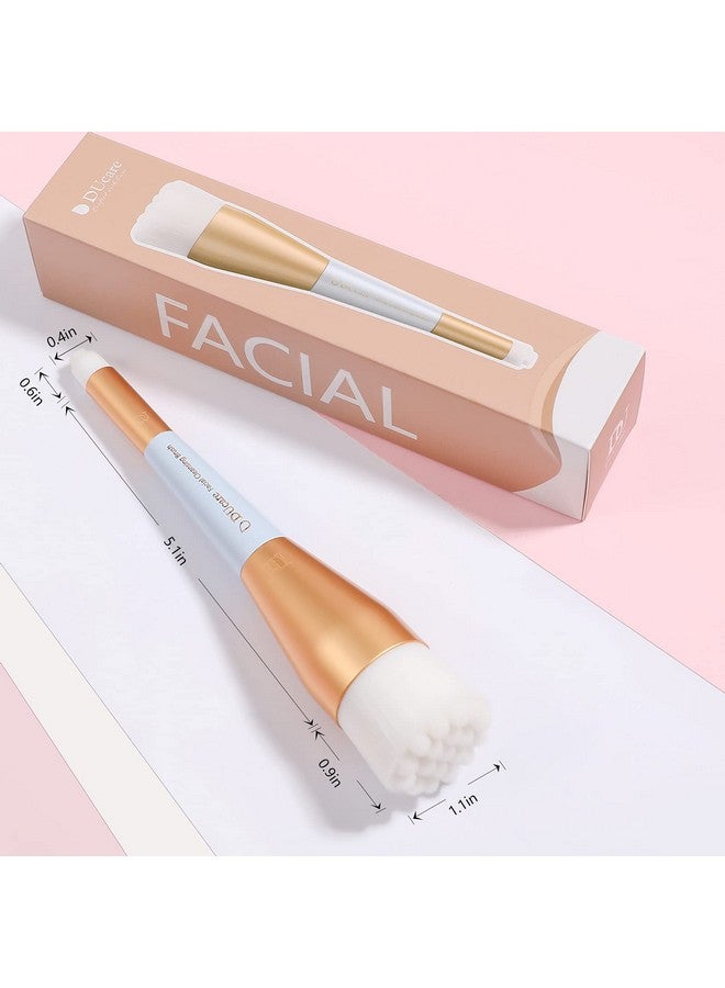 Manual Facial Cleansing Brush 2In1 Skin Care Face Brush Dual End Facial Manual Dual Face Wash Brush For Deep Pore Exfoliation Massaging