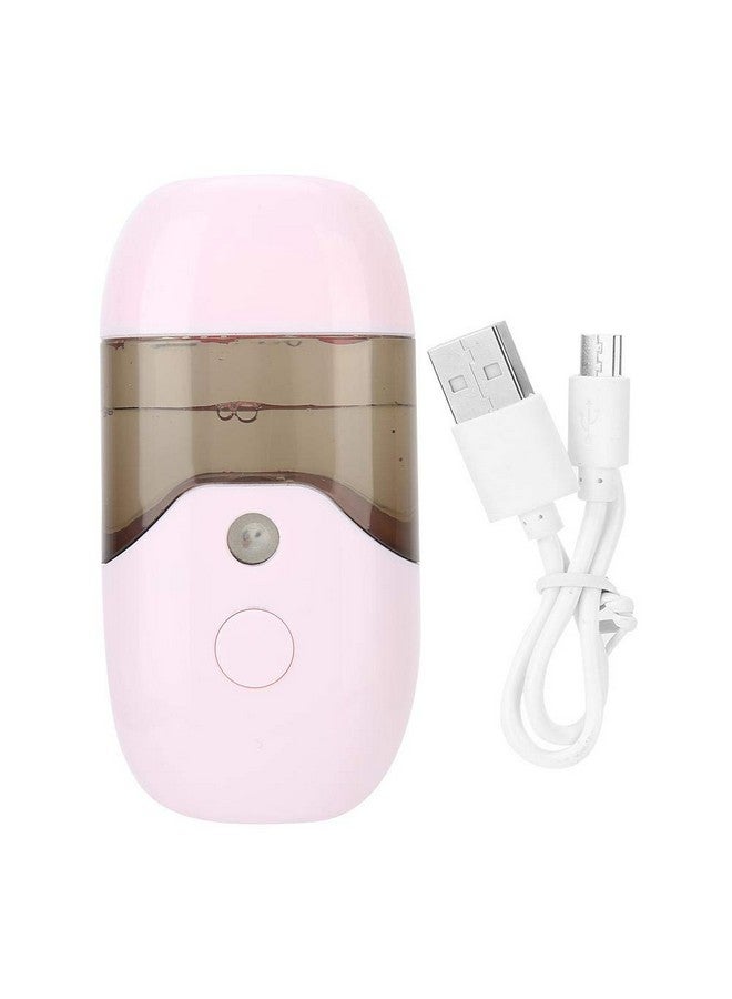 Nano Mister Nano Sprayer 50Ml Portable Handheld Usb Nano Facial Mister Facial Steamers For Skin Care Face Moisturizing Home Office Travel (Pink)