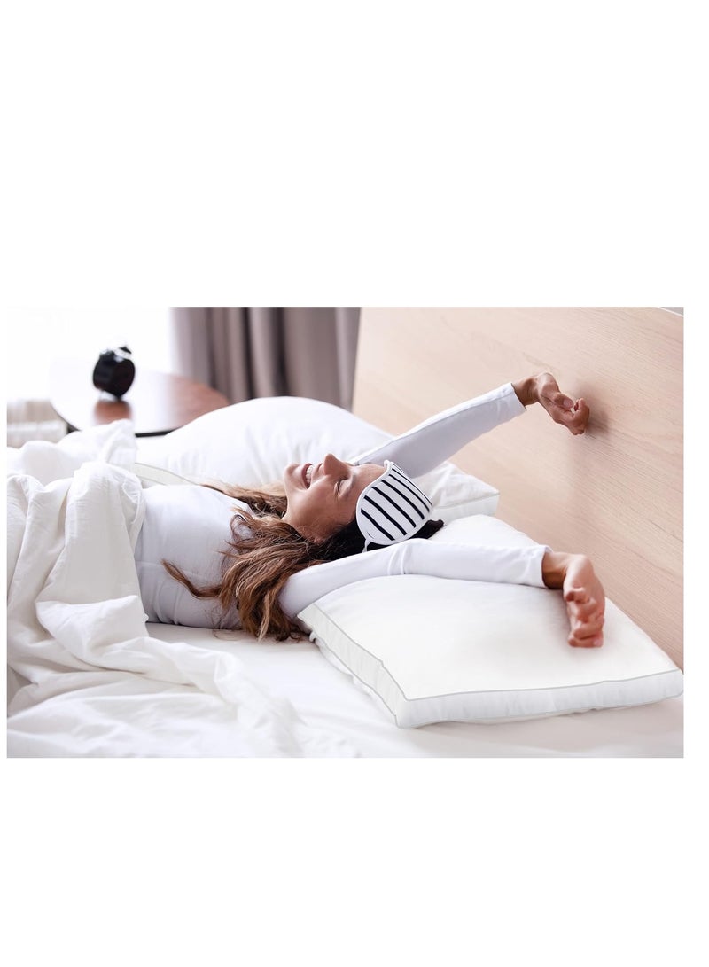Utopia Bedding Bed Pillows for Sleeping Queen Size (White), Set of 2, Cooling Hotel Quality, Gusseted Pillow for Back, Stomach or Side Sleepers