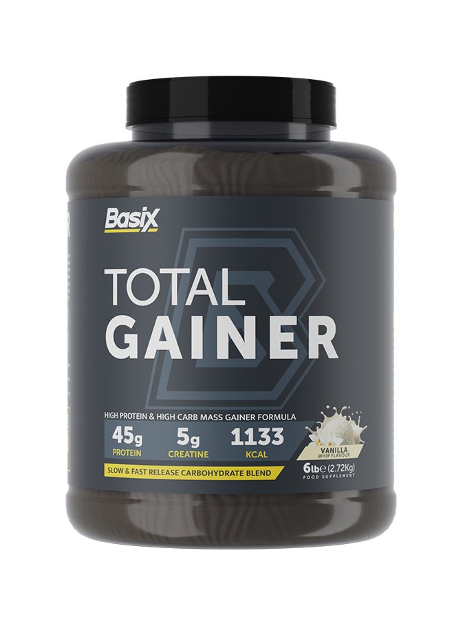 Total Gainer Vanilla Whip 6 Lb Tub