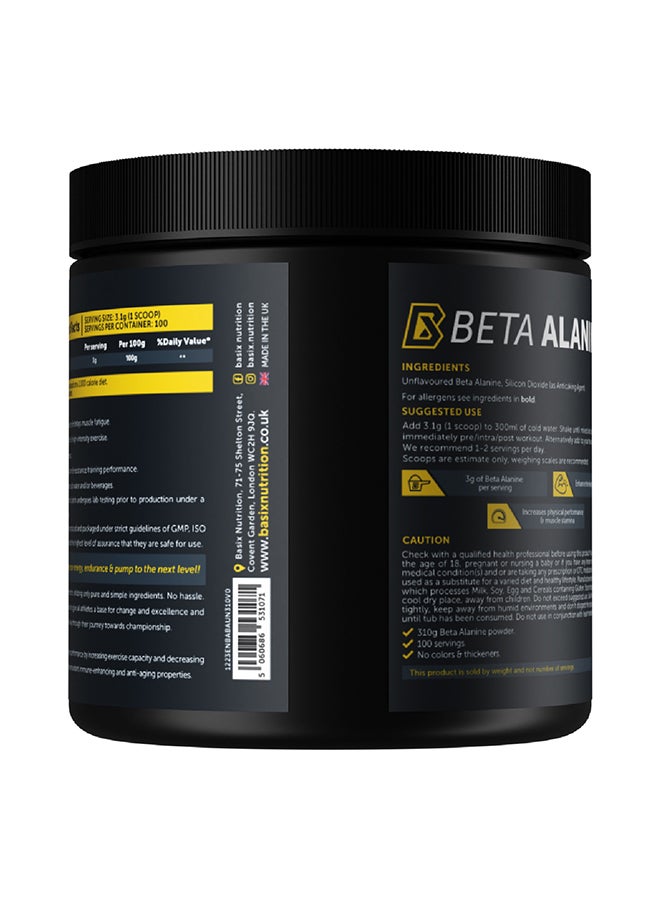 Beta Alanine Unflavoured 310G