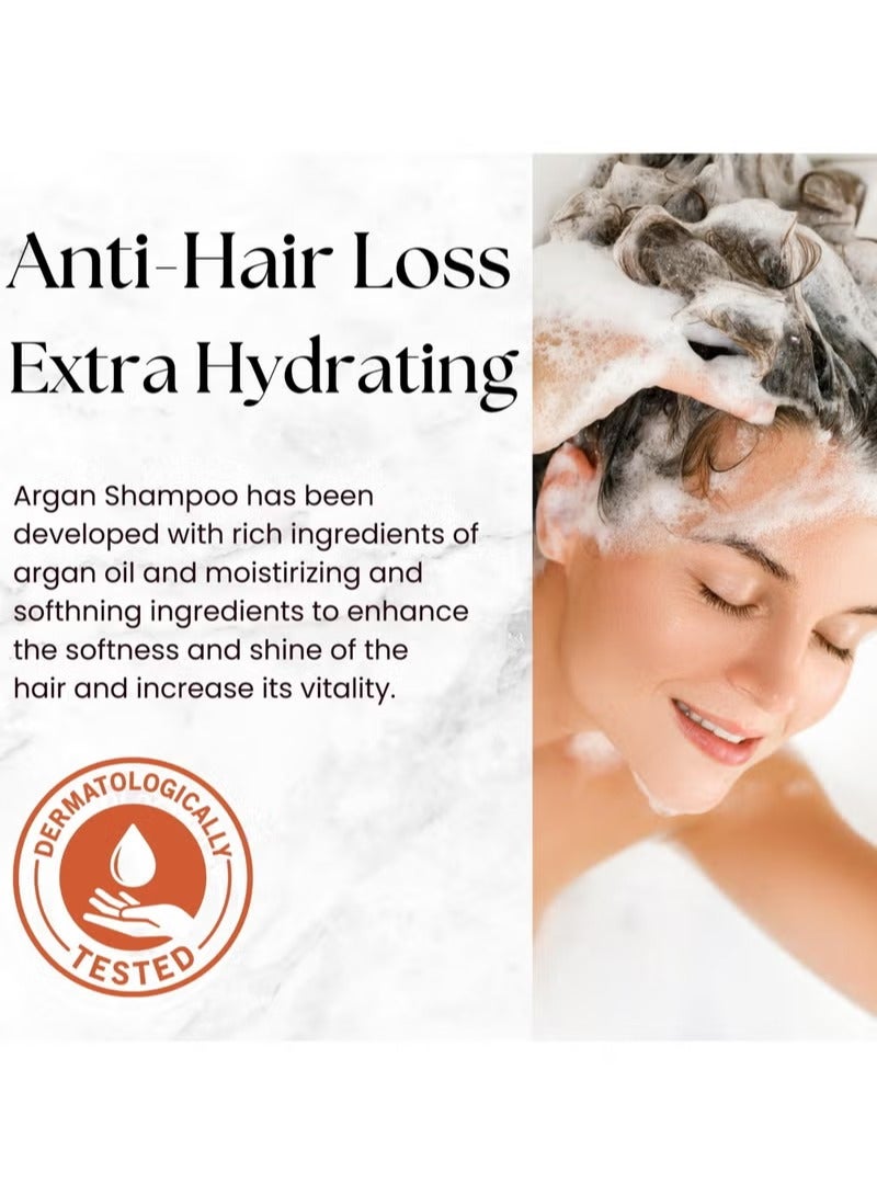 Moroccan Argan Oil Shampoo & Conditioner Pack - Ultra Hydrating - Repairs and Protects Dry Hair - Improves Hair Health - Soften & Strengthen Hair for Damaged, Dry Frizzy and Hair Loss (1000 ml)