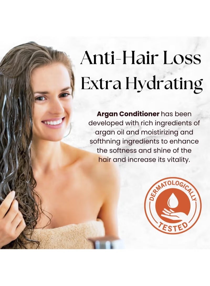 Moroccan Argan Oil Shampoo & Conditioner Pack - Ultra Hydrating - Repairs and Protects Dry Hair - Improves Hair Health - Soften & Strengthen Hair for Damaged, Dry Frizzy and Hair Loss (1000 ml)