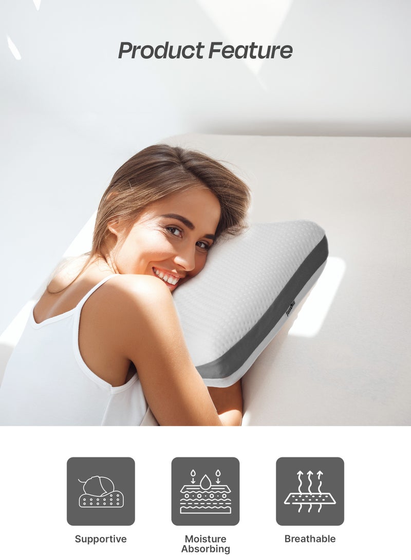 Protective Orthopedic Cloud Classic Pillow Memory Foam