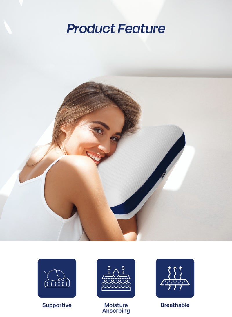 Protective Orthopedic Cloud Classic Pillow Memory Foam