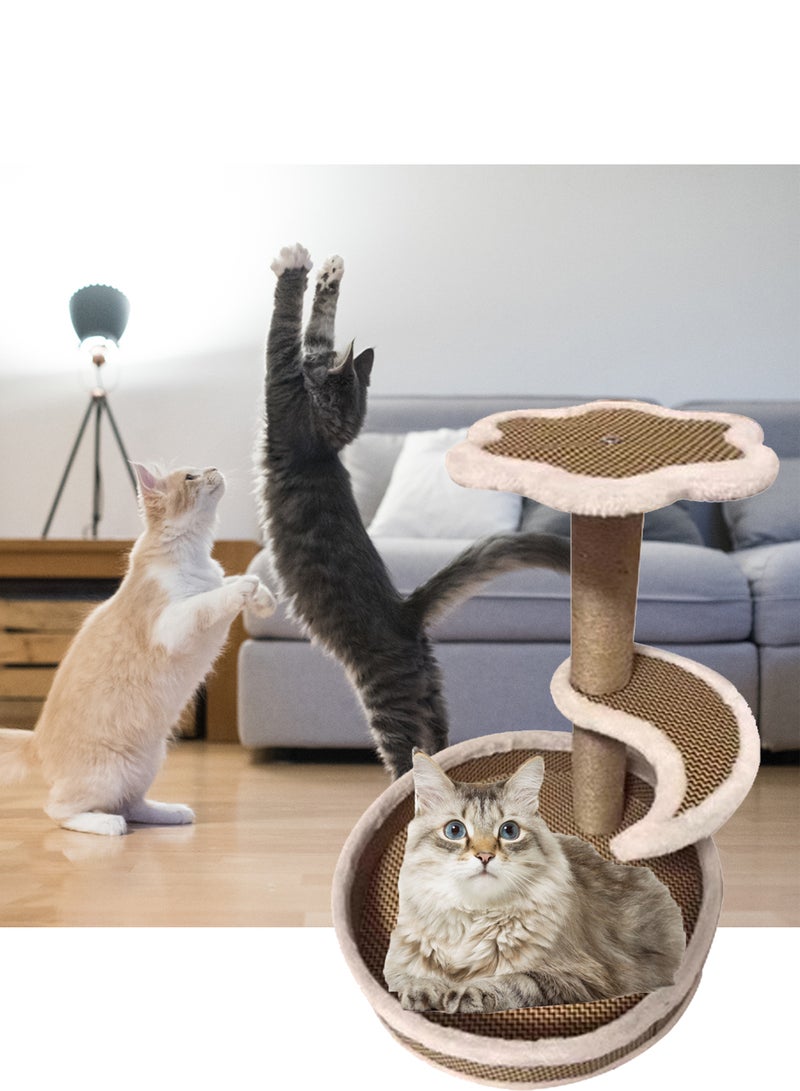 Cat Climbing Frame Cat Tree Cat House Cat Jumping Platform Cat Scratch Board Vertical Cat Apartment for Kittens