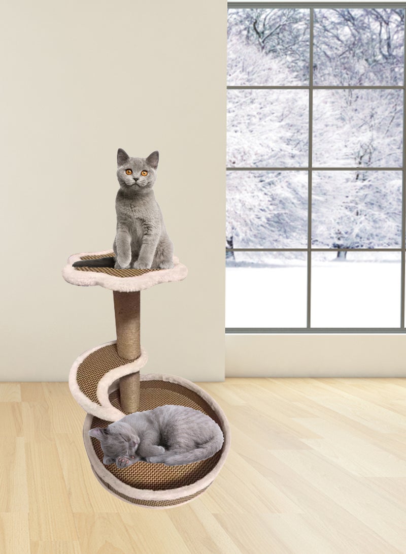 Cat Climbing Frame Cat Tree Cat House Cat Jumping Platform Cat Scratch Board Vertical Cat Apartment for Kittens