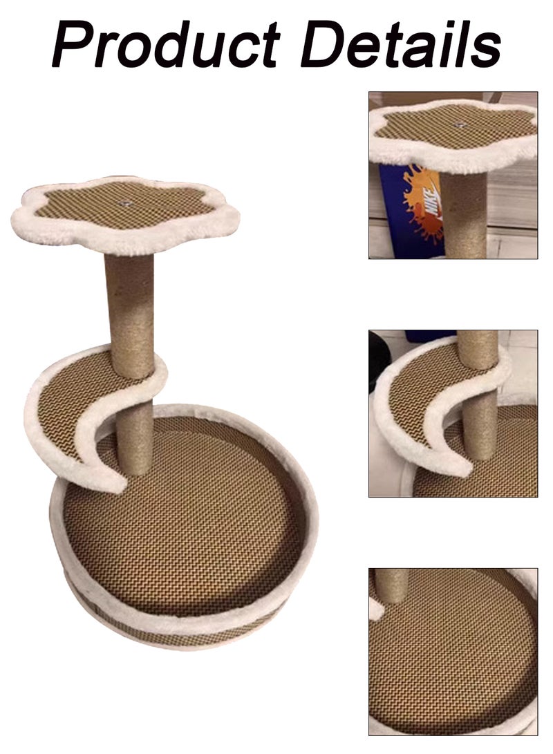 Cat Climbing Frame Cat Tree Cat House Cat Jumping Platform Cat Scratch Board Vertical Cat Apartment for Kittens