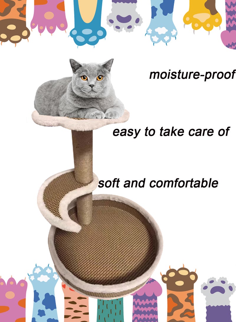 Cat Climbing Frame Cat Tree Cat House Cat Jumping Platform Cat Scratch Board Vertical Cat Apartment for Kittens