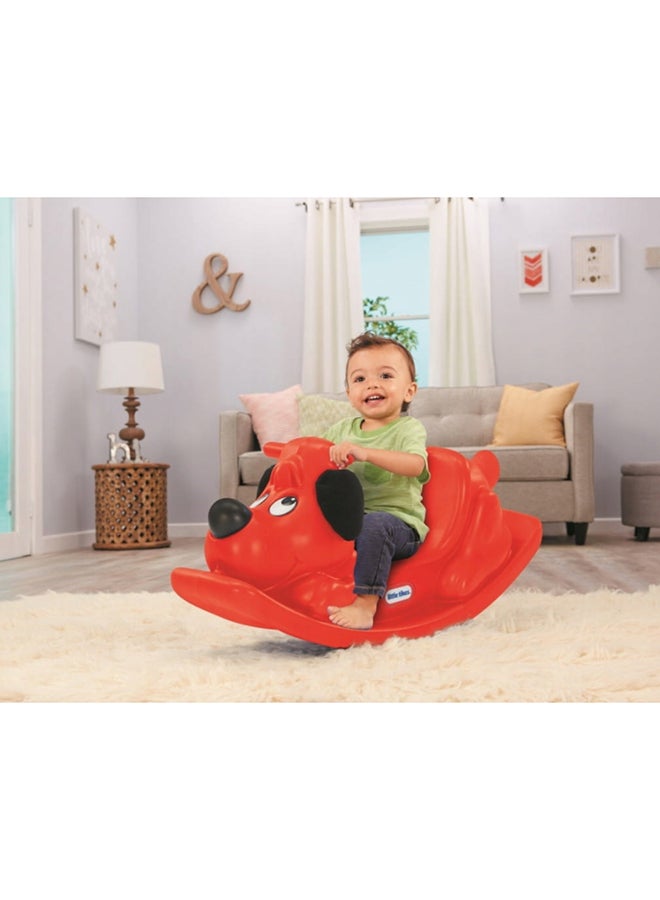 Little Tikes Rockin' Puppy in Red, Classic Indoor Outdoor Toddler Ride-on Toy