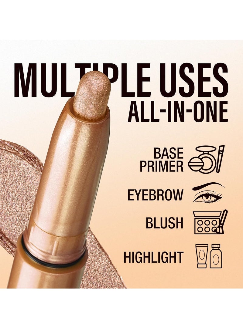6 PCS Eyeshadow Stick Set, Waterproof Multi-Color Eyeshadow Pen Set, Cream Eye Shadow Sticks Set, Waterproof Matte, Long-Lasting Eye Makeup Kit, Natural & Shimmer Shades Contour Stick (#B)