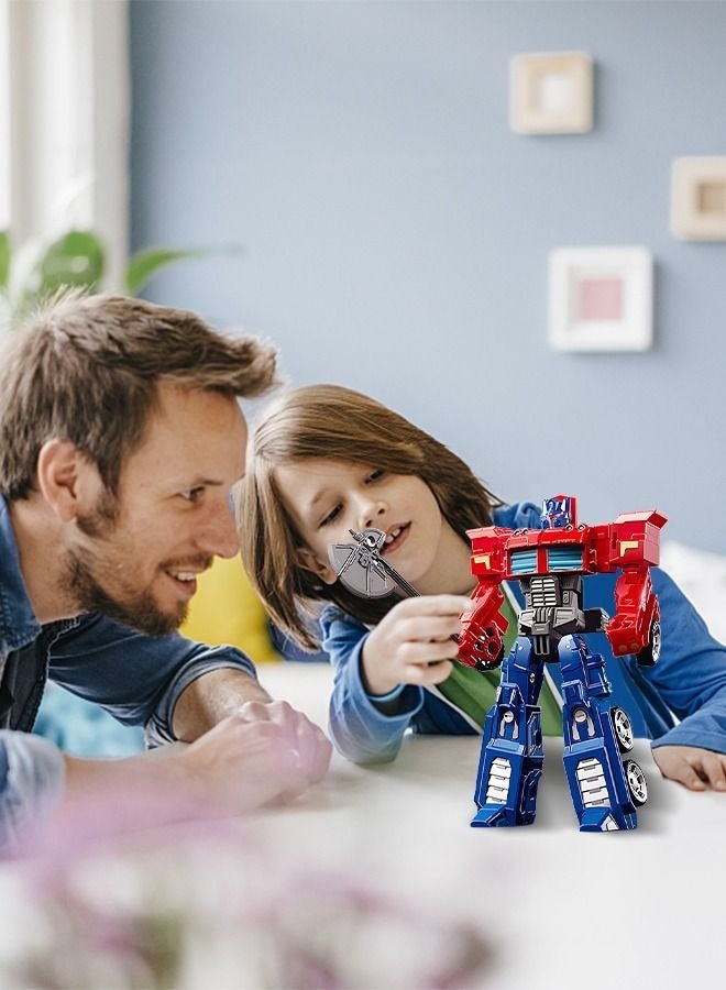 Deformation Robot Toy, Deformed Car Robot Toys, Action Figure Deformation Car Model, Portable Alloy Deformation Robot Toys Gift for Kids-Optimus Prime