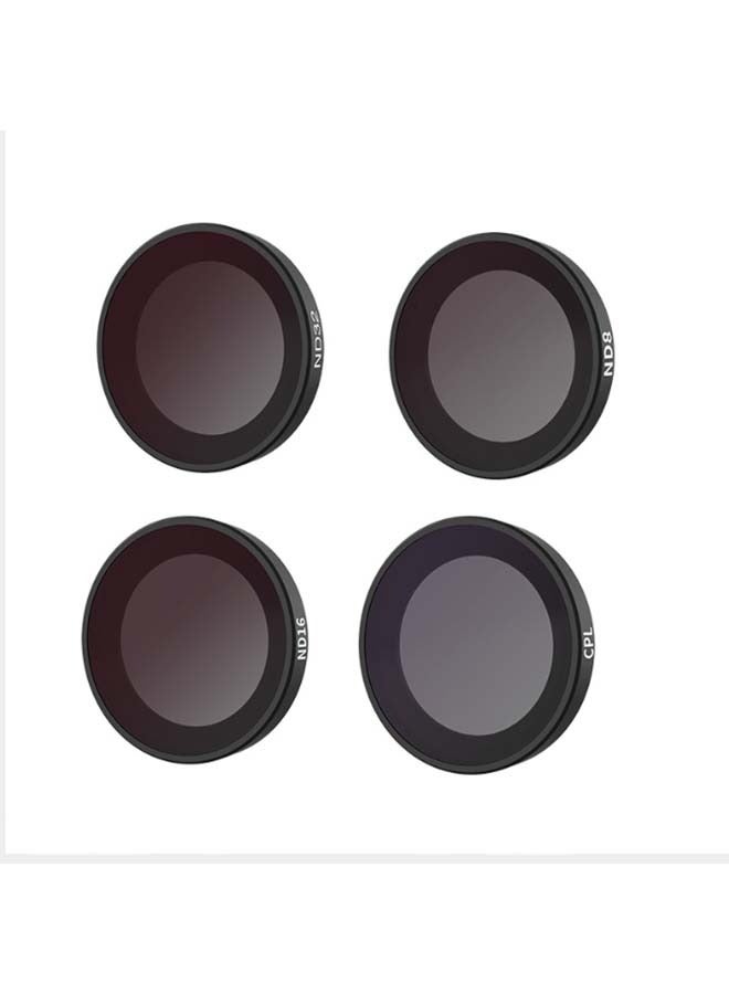 TELESIN Lens Filter Kit for Insta360 GO2 GO3 | 4-Pack CPL ND8 ND16 ND32 Neutral Density Polarizing Polarizer Filter Set Lens Protector for Insta360 go 2 go 3 Accessories