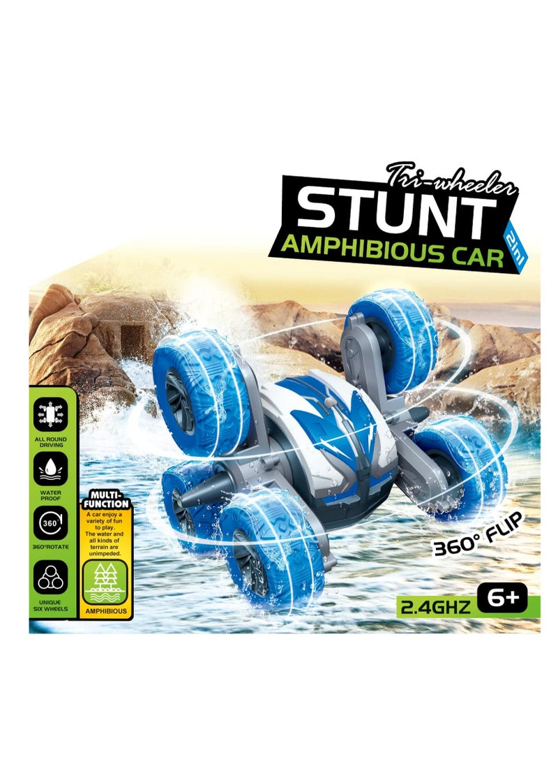 Waterproof RC Stunt Cars Remote Control Car Double Sided Driving 360 Degree Flips Rotating car Toy Gifts Presents for Boys and Girls Ages