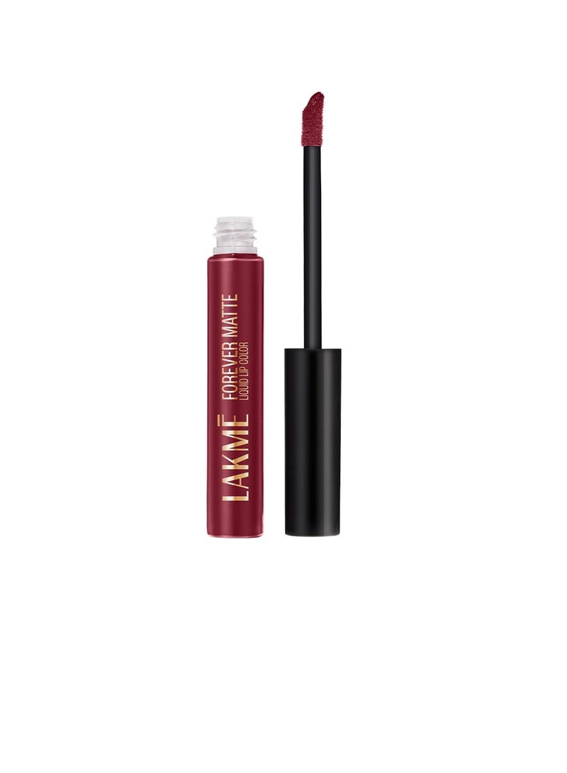 Lakmé Forever Matte Liquid Lip Colour Red Sangria 5.6 ml