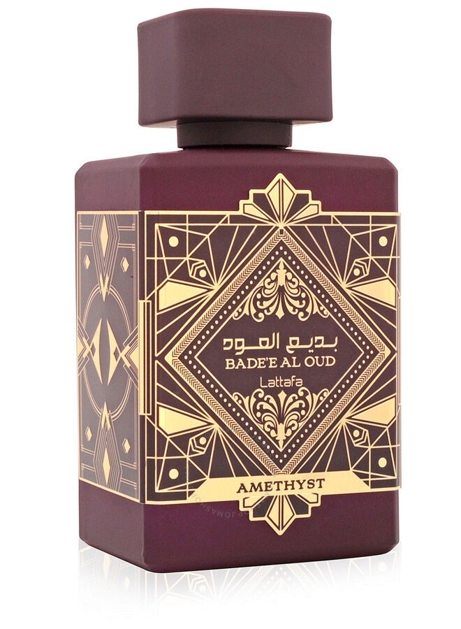 Lattafa Unisex Bade'e Al Oud Amethyst EDP Spray 3.38 oz Fragrances