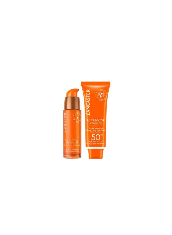 Lancaster Protect and Tan Face Icons SPF50 Bundle