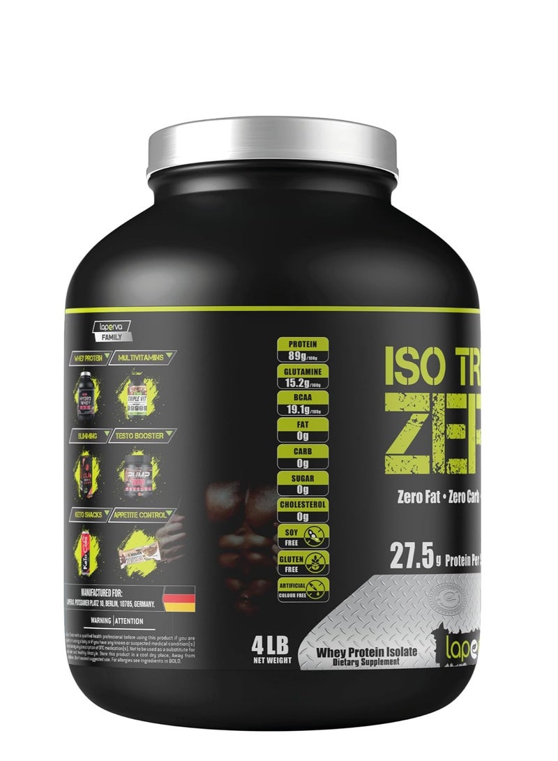 Laperva - Iso Triple Zero Whey Protein Isolate Next Generation, Spanish Latte, 4 LB