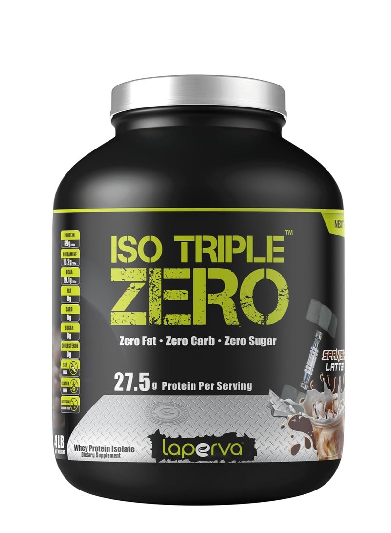 Laperva - Iso Triple Zero Whey Protein Isolate Next Generation, Spanish Latte, 4 LB