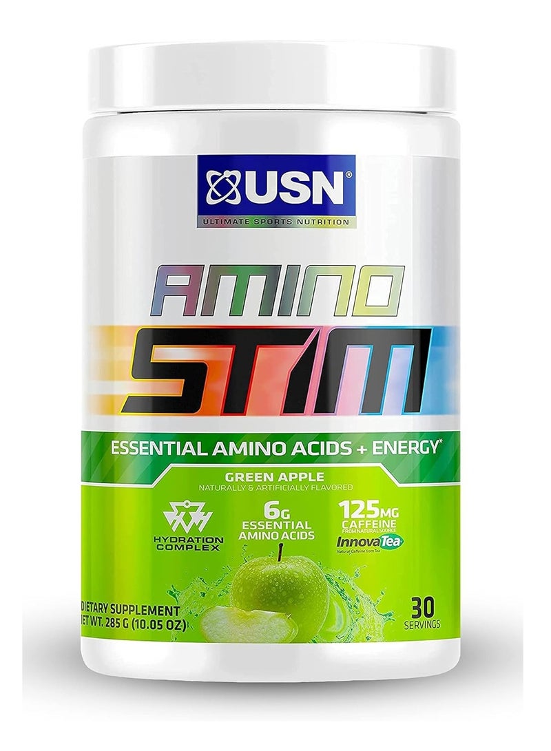 USN Amino Stim Essential Amino Energy Green Apple Flavor 285g