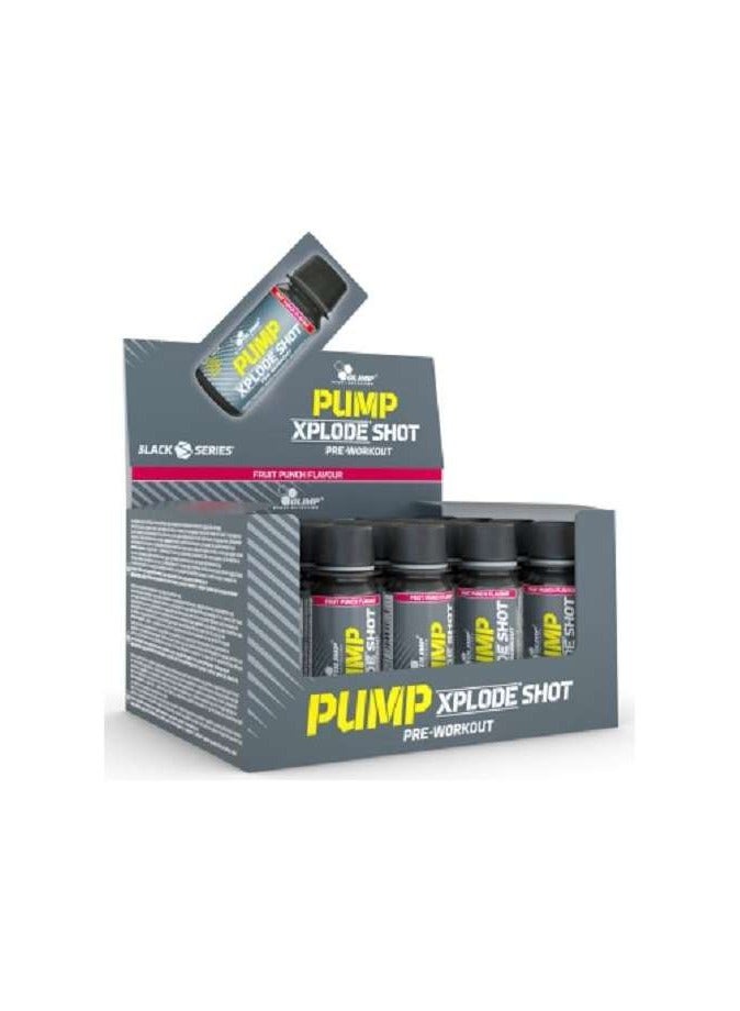 Olimp Pump Xplode Shot Fruit Punch Flavor 60ml Pack of 20