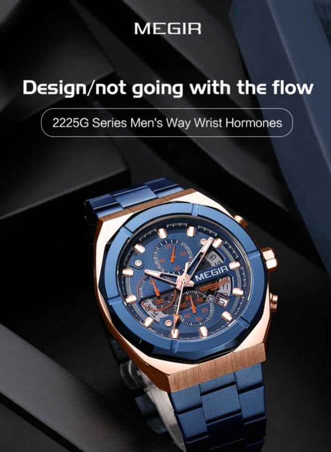 fashion  men watch，original Stainless steel band，waterproofing chronometer  business wrist watch