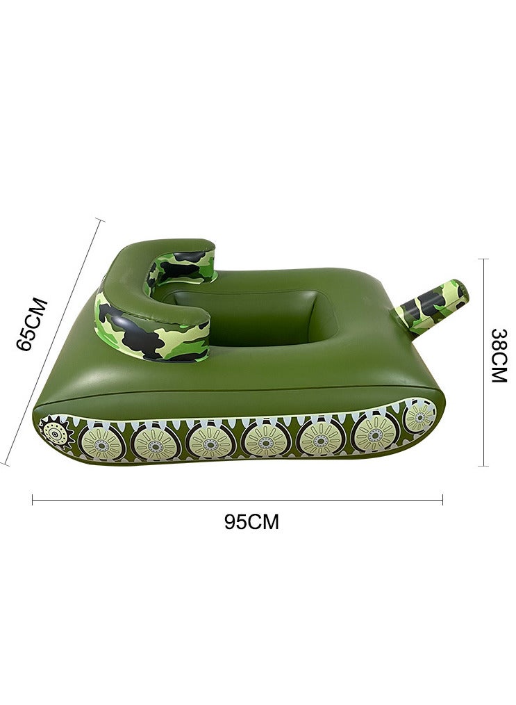 Inflatable Tank Pool Float,Toddler Pool Float,Swim Floaty Rafts Lake Beach Party Pool Toys,Inflatable Ride-on Pool Toys for Kids Ages 3-8