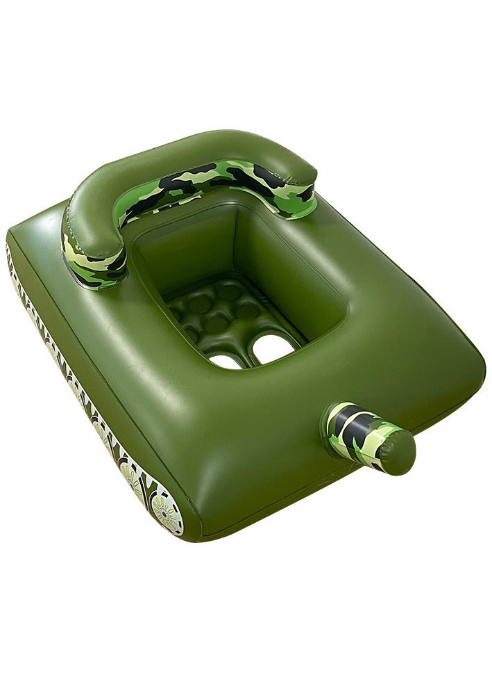Inflatable Tank Pool Float,Toddler Pool Float,Swim Floaty Rafts Lake Beach Party Pool Toys,Inflatable Ride-on Pool Toys for Kids Ages 3-8