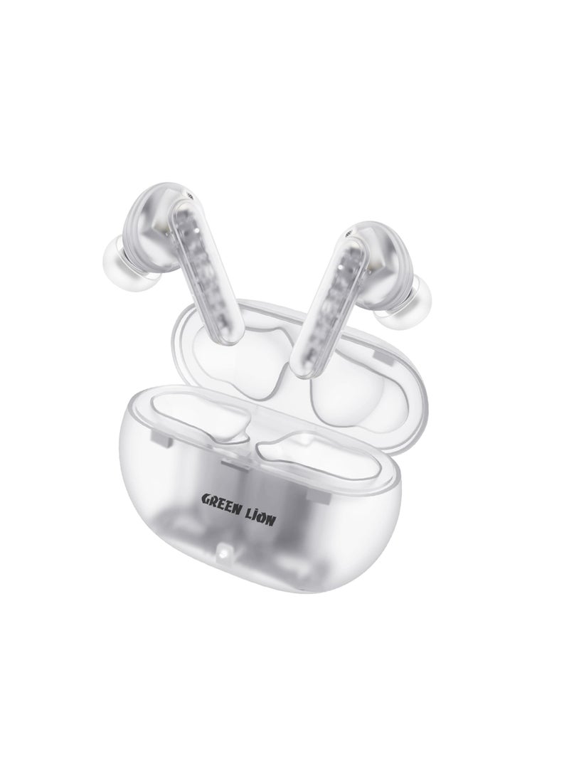Transparent Pro 2 Wireless Earbuds /Hands-Free Calls/10M Transmission Range/Multi-Function Touch/V5.3 Bluetooth Version- White