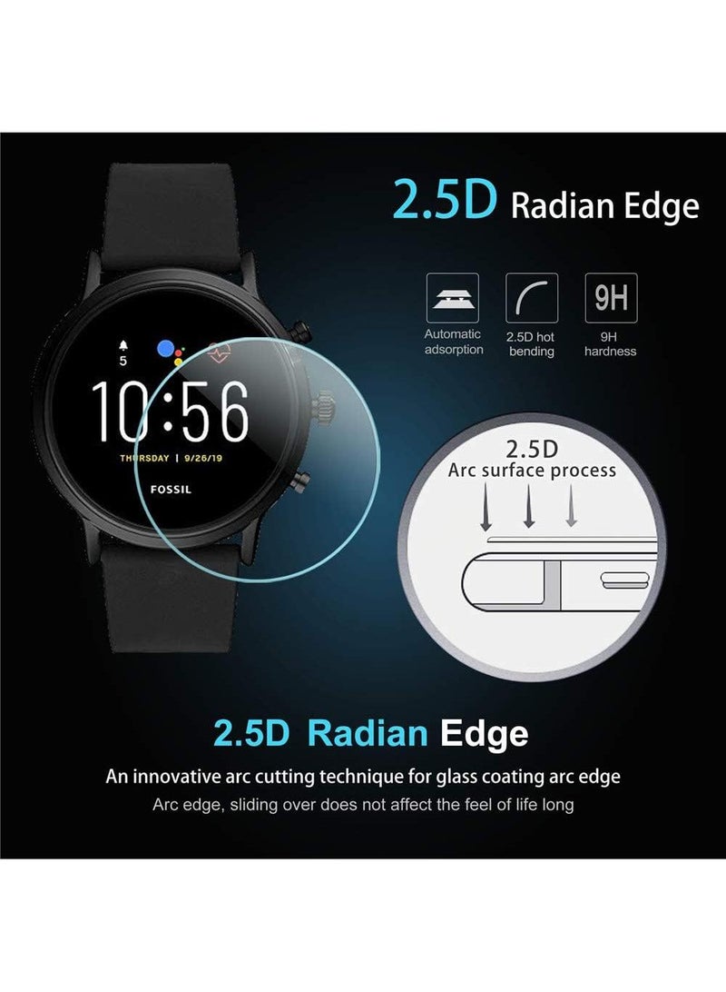 4Piece For Fossil Gen6 42mm HD Tempered Watch Glass Film