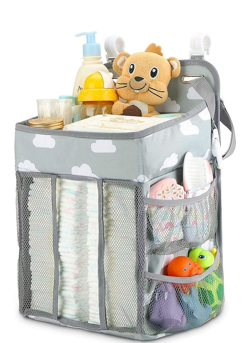 Hanging Diaper Caddy Organizer And Stacker Nursery Organization And Baby Shower Gifts For Newborn