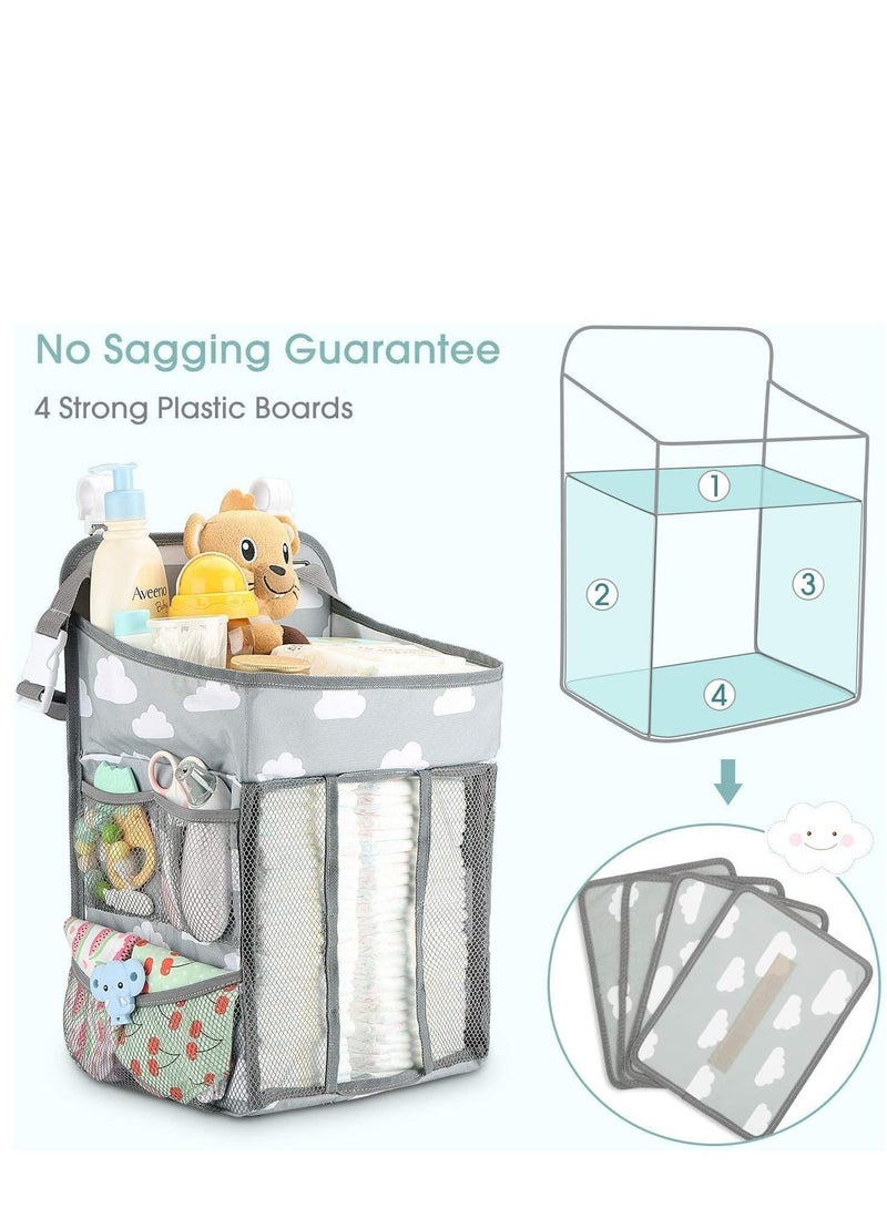 Hanging Diaper Caddy Organizer And Stacker Nursery Organization And Baby Shower Gifts For Newborn