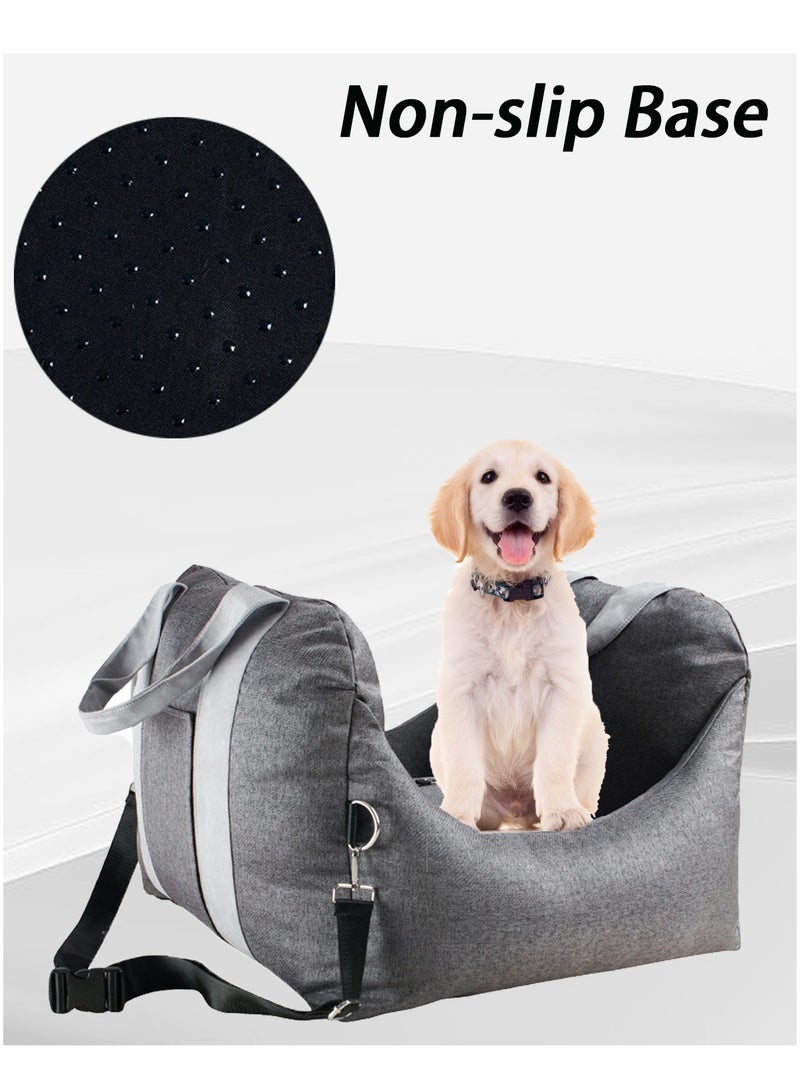 Four Seasons Pet Car Kennel Pet out Travel Dog Mat Portable Car Seat Pet Reinforce Car Booster Seat for Dog Cat Portable and Breathable Bag with Seat Belt Dog Carrier Safety Stable for Travel