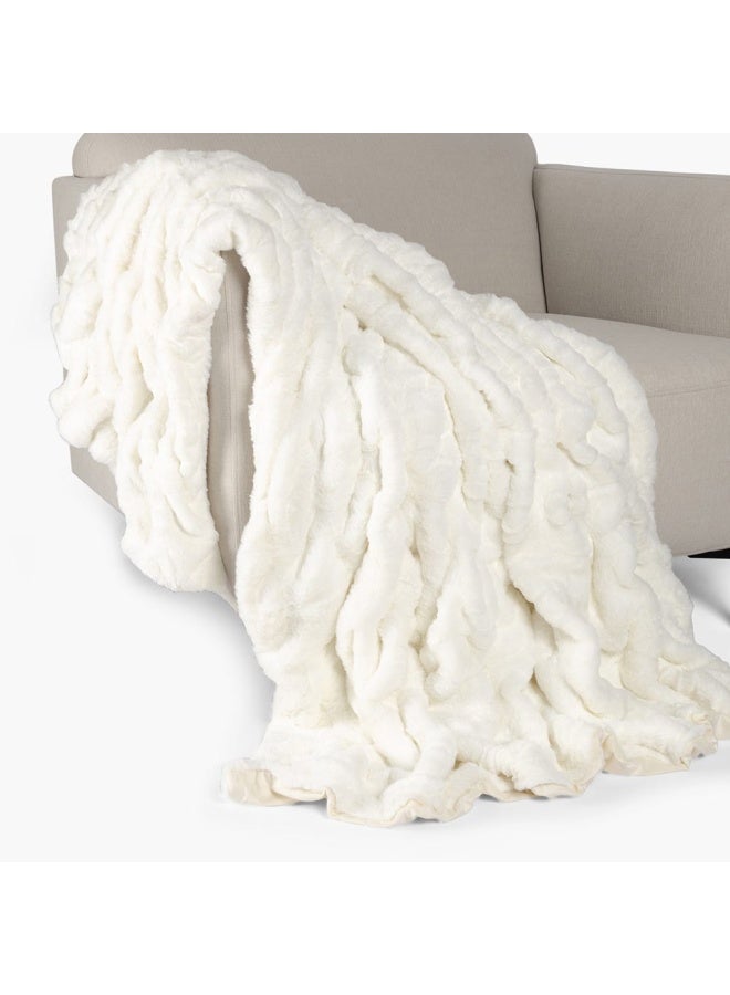 Remora Throw, White - 127X152 Cm