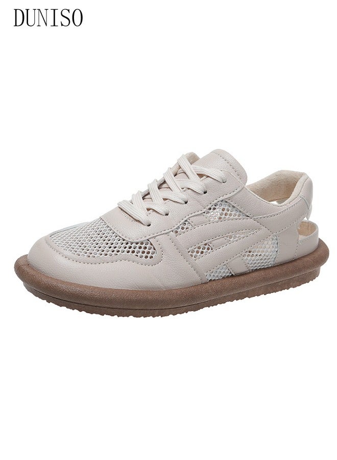 Men's Hiking Outdoor Close Toe Air Cushion Sneakers Lightweight Mesh Breathable Athletic Sport Walking Shoes For Summer Adventure Comfortable Outdoor Sport