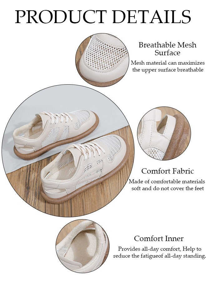 Men's Hiking Outdoor Close Toe Air Cushion Sneakers Lightweight Mesh Breathable Athletic Sport Walking Shoes For Summer Adventure Comfortable Outdoor Sport