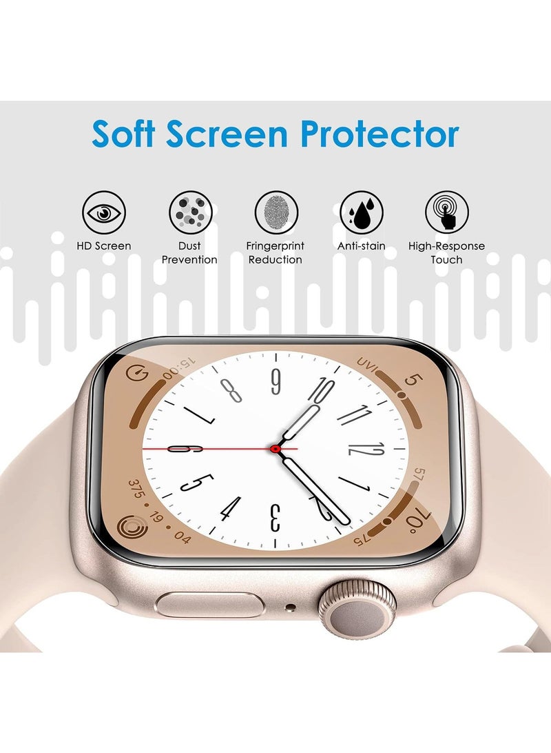 10Piece For Apple Watch 45mm Hydraulic High Definition Quantum Stealth Protection Soft Film