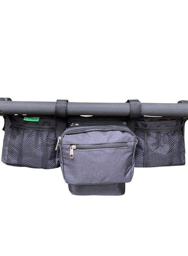 Double Stroller Organizer For Bob Duallie And Baby Jogger City Mini Gt With Purse
