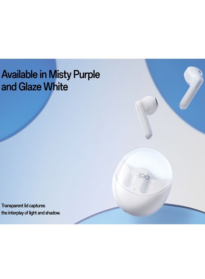 Enco Air 3 White Wireless Headphone Bluetooth 5.3 IP54 Dust and Water Resistance 13.4mm Large Composite Driver White