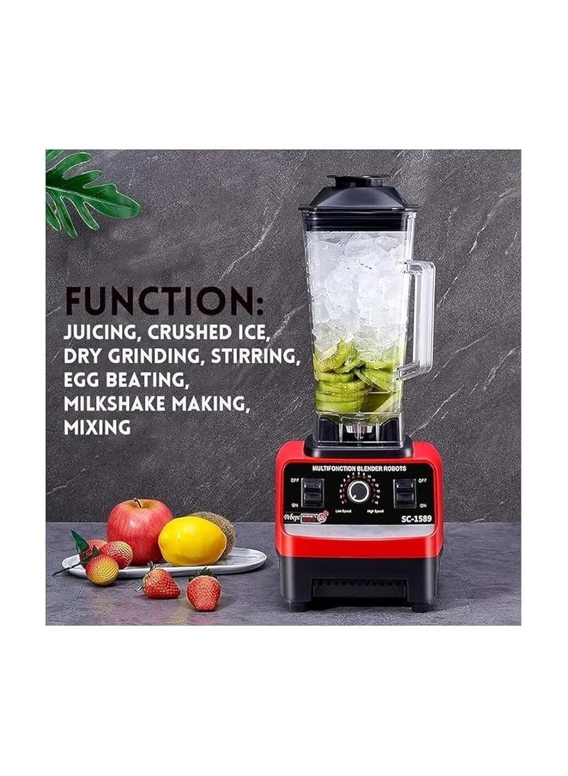 2.5L 5500W BPA Free Heavy Duty Blender Mixer Electric High Speed Juicer Food Processor Ice Smoothies Crusher Blander