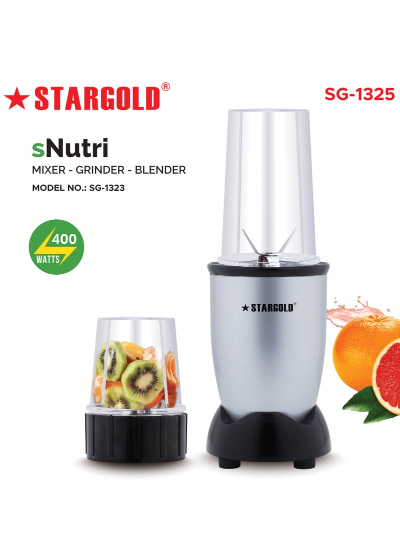 Countertop Blender 2 Piece 450W High Speed Motor With Razor Sharp Blades