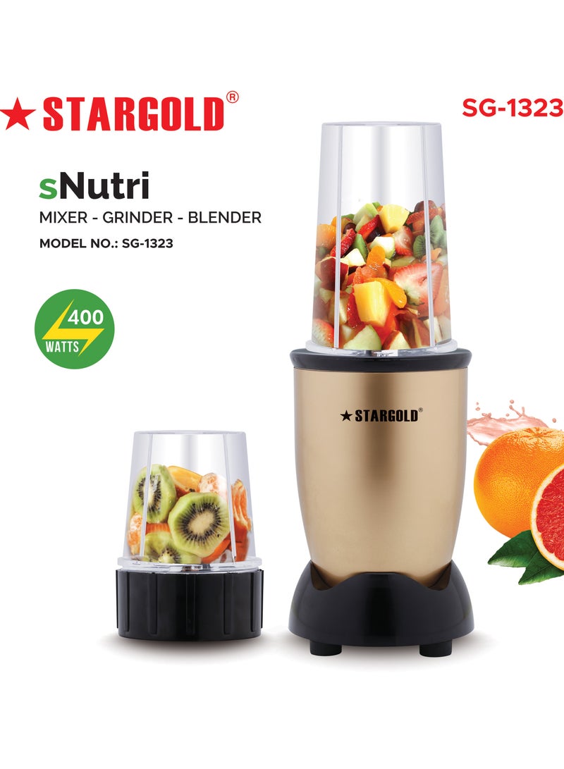 Countertop Blender 2 Piece 450W High Speed Motor With Razor Sharp Blades