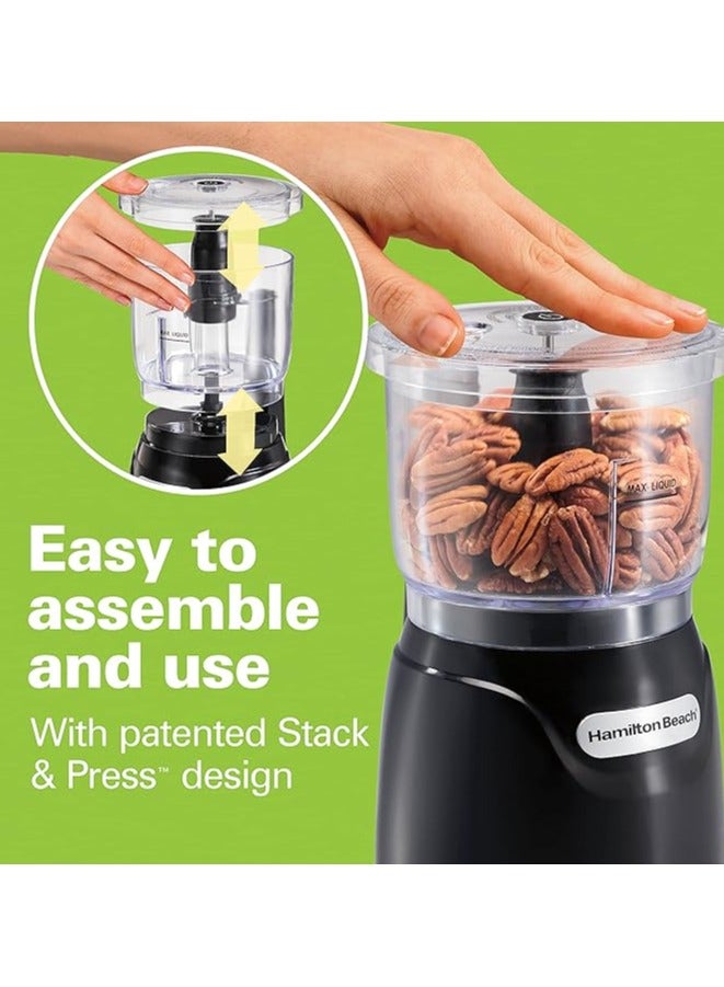 Food Chopper, 710 ml / 3 cup capacity, 350W, chop, puree, emulsify, easy cleaning with removable bowl and blade, cord wrap for easy storage, 72850-ME