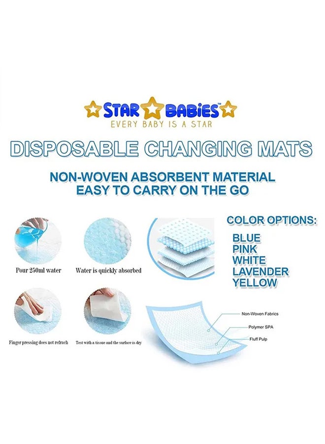 A to Z - Disposable Changing Mat size (45cm x 60cm) Large- Premium Quality for Baby Soft Ultra Absorbent Waterproof - Pack of 120 - Pink