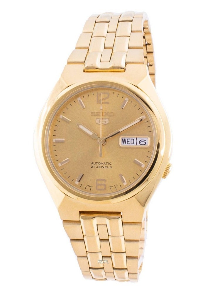 5 Automatic Gold Tone Dial Men’s Watch, SNKL64K1