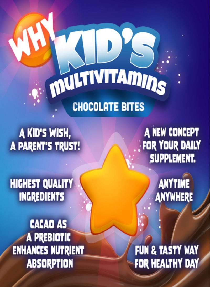 Kids multivitamins chocolate bite